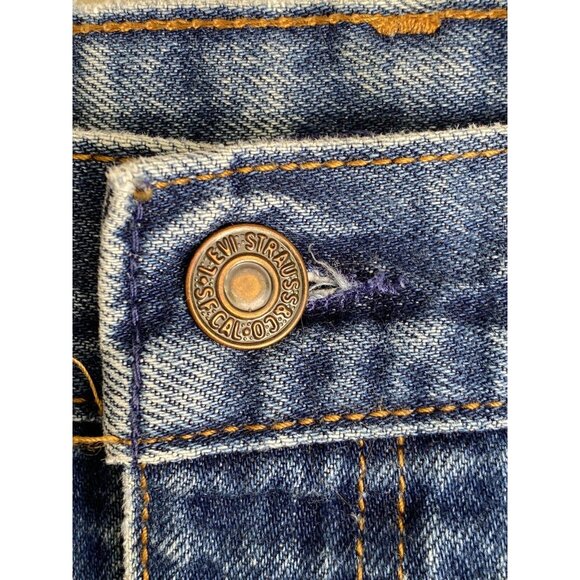 Levi's 505 Jeans 42x30 Men's Regular Fit Straight Leg Medium Wash Orange Tab - Picture 10 of 14